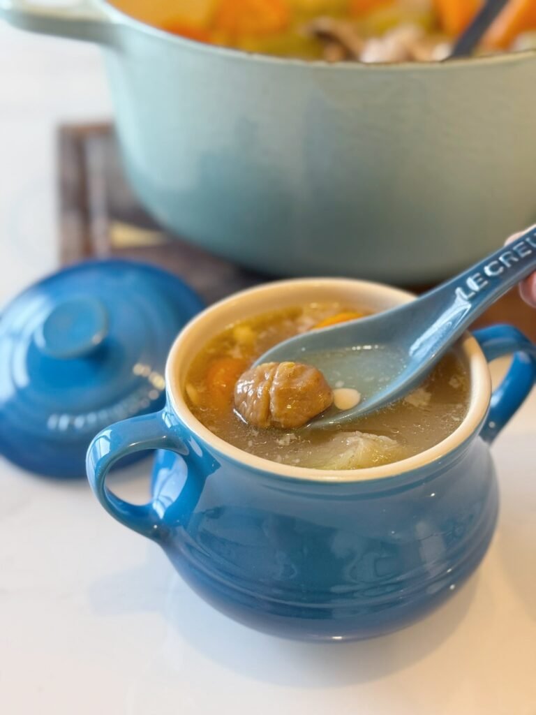 合掌瓜栗子豬骨湯