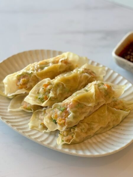 蔬菜蝦滑蒸餃
