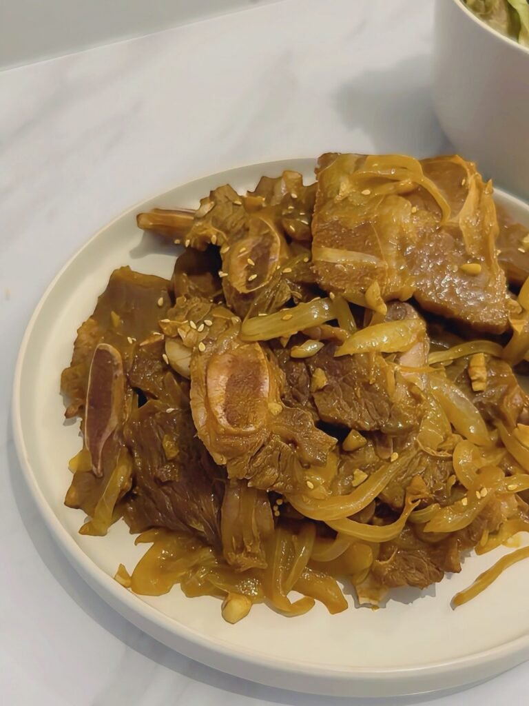 韓式辣炒牛仔骨