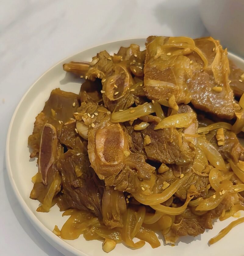 韓式辣炒牛仔骨