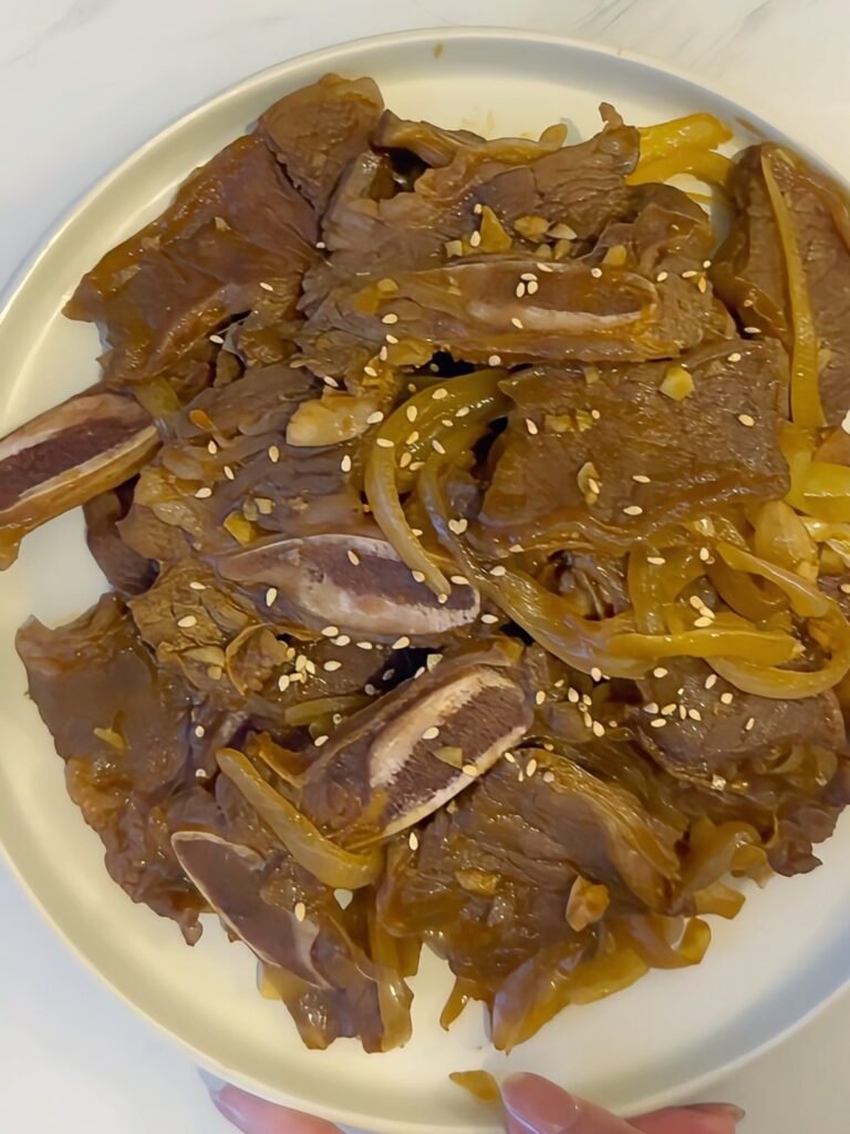 韓式辣炒牛仔骨